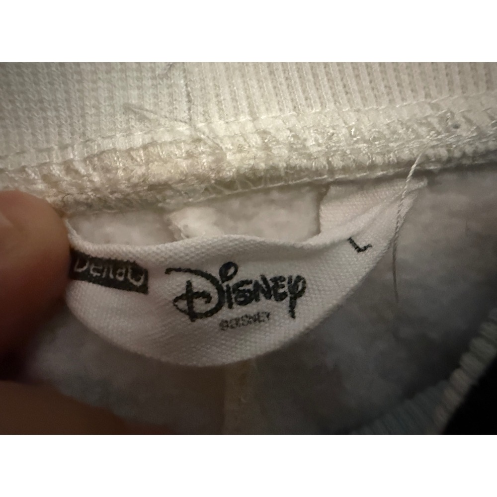 Disney Minnie Mouse All Over Print Joggers Cream Fleece Sweatpants Womens Large - Picture 5 of 5